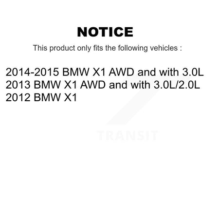 Front Rear Brake Pads Wear Sensor (4 Pack) For BMW X1 KSE-100419