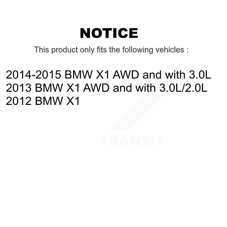Front Rear Brake Pads Wear Sensor (4 Pack) For BMW X1 KSE-100419