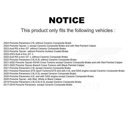 Front Rear Brake Pads Wear Sensor (4 Pack) For Porsche Taycan Panamera Audi e-tron GT RS KSE-100424