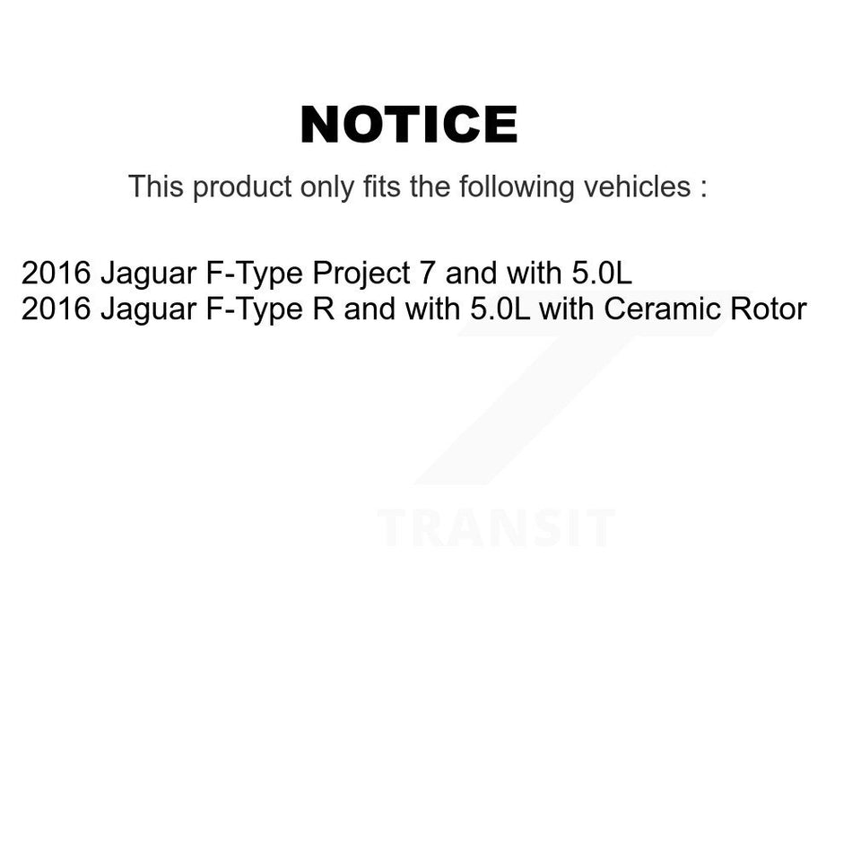Front Rear Brake Pads Wear Sensor (4 Pack) For Jaguar F-Type KSE-100430