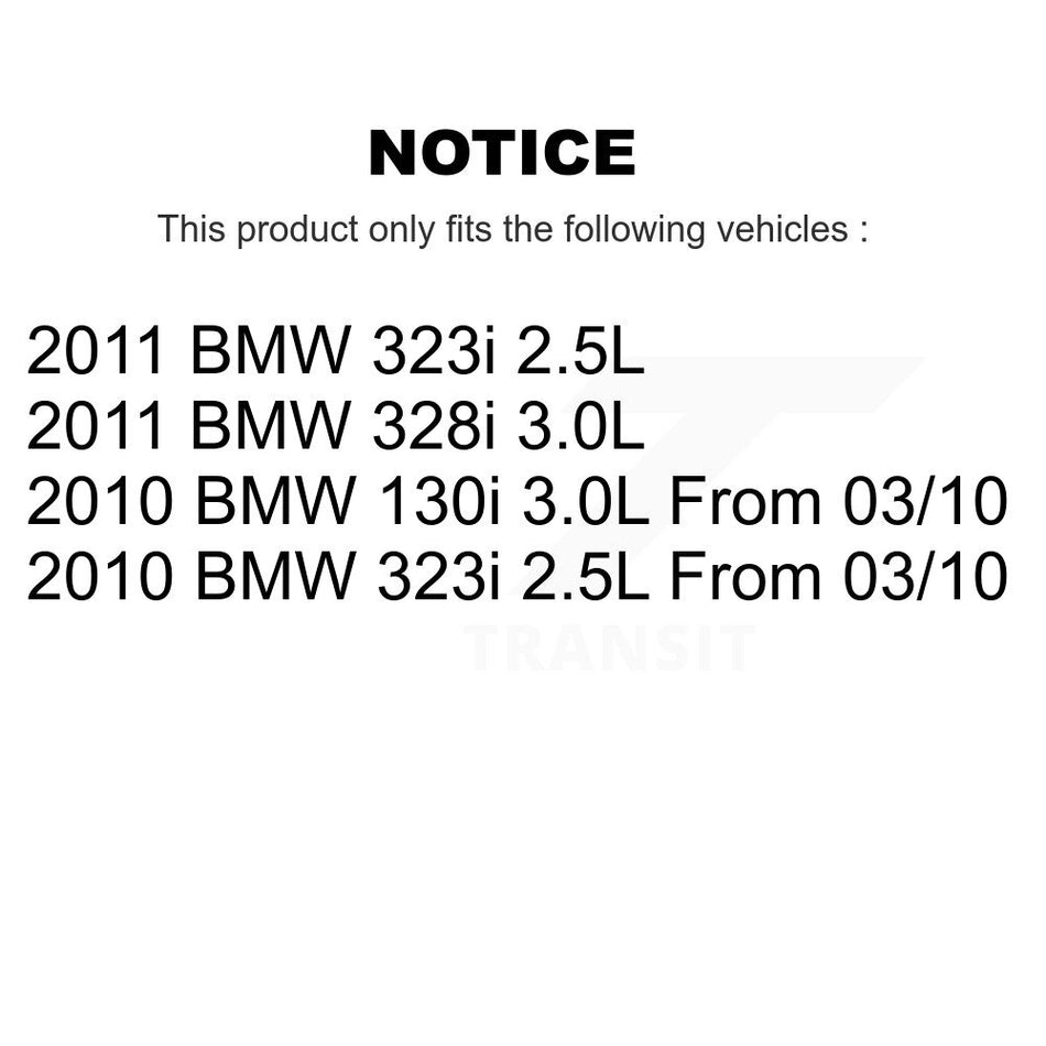 Front Rear Brake Pads Wear Sensor (4 Pack) For BMW 323i 328i 130i KSE-100470