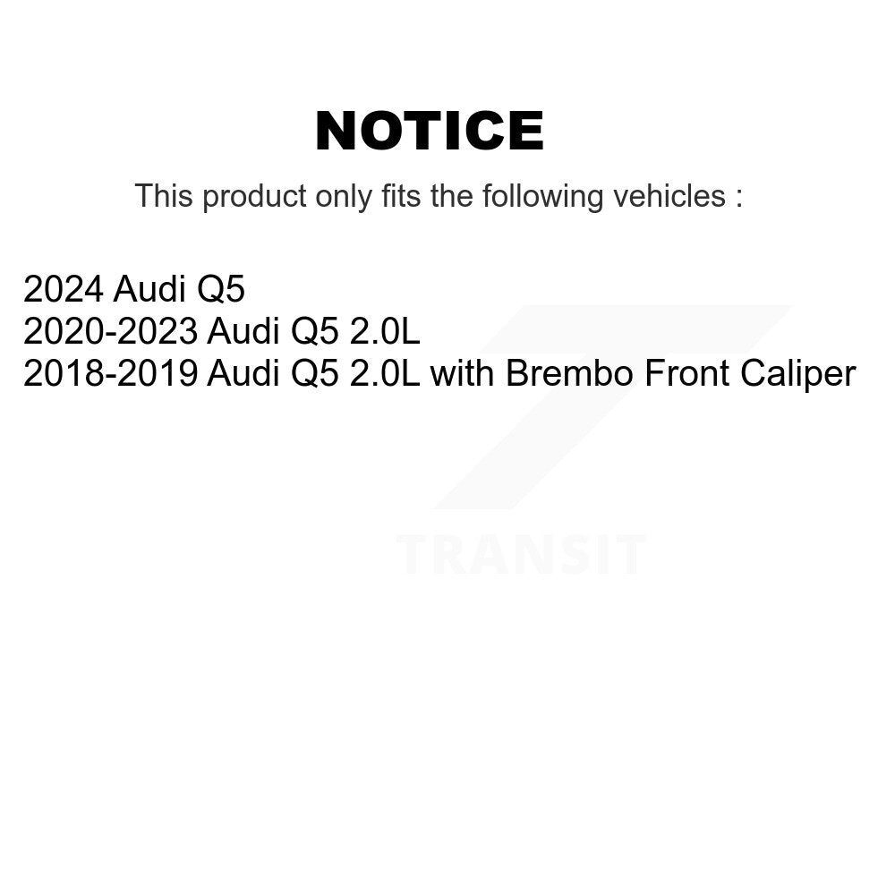 Front Rear Brake Pads Wear Sensor (4 Pack) For Audi Q5 KSE-100481