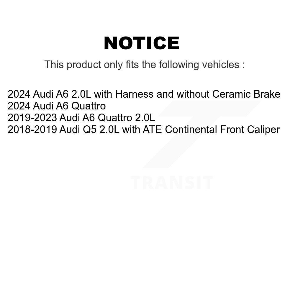 Front Rear Brake Pads Wear Sensor (4 Pack) For Audi Q5 A6 Quattro KSE-100482