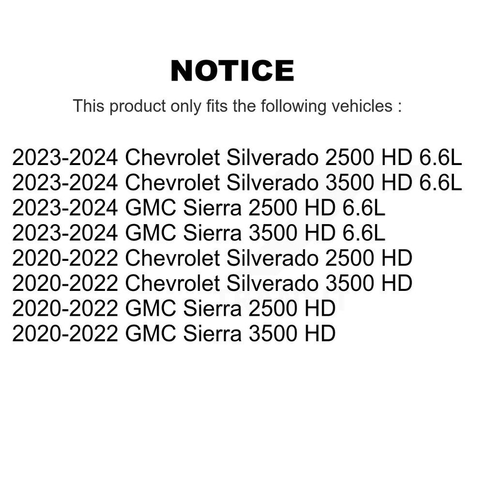 Front Brake Pads Wear Sensor (2 Pack) For GMC Chevrolet Sierra 2500 HD Silverado 3500 KSE-100495