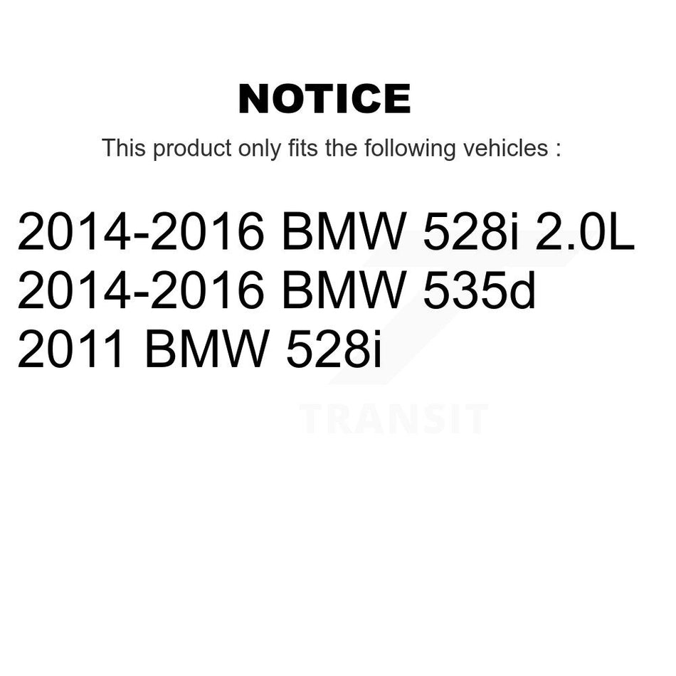 Front Rear Brake Pads Wear Sensor (4 Pack) For BMW 528i 535d KSE-100510