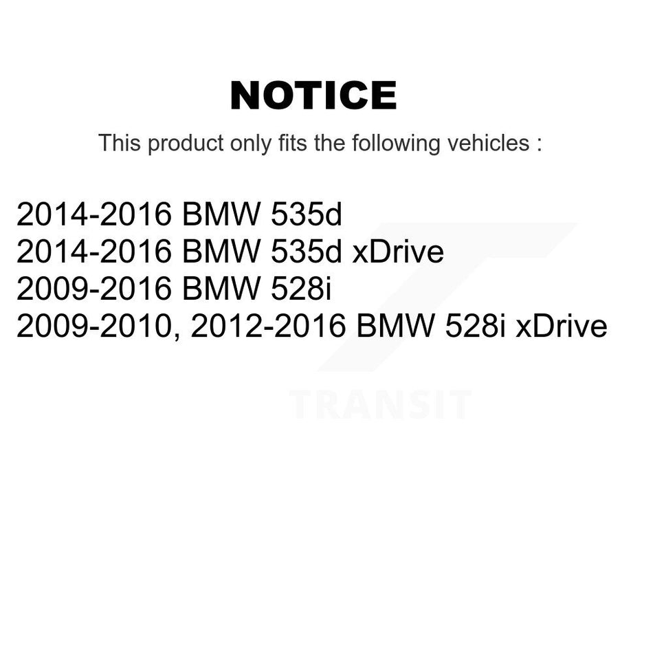 Rear Brake Pads Wear Sensor (2 Pack) For BMW 528i xDrive 535d KSE-100515