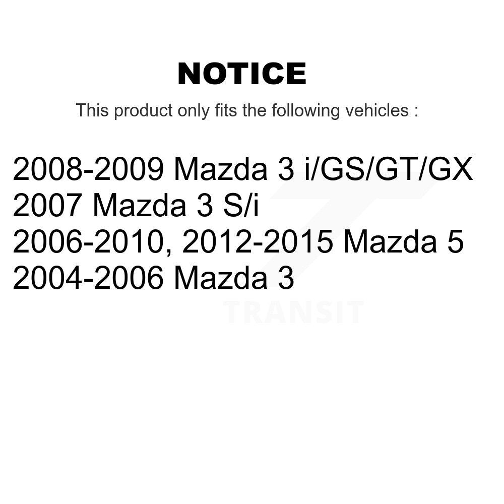 Rear Shock Absorber And Strut Mount Kit For Mazda 3 5 KSH-100222