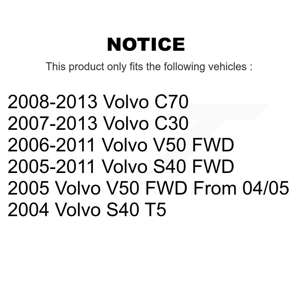 Front Right Suspension Strut And Mount Kit For Volvo S40 C30 V50 C70 KSH-100361