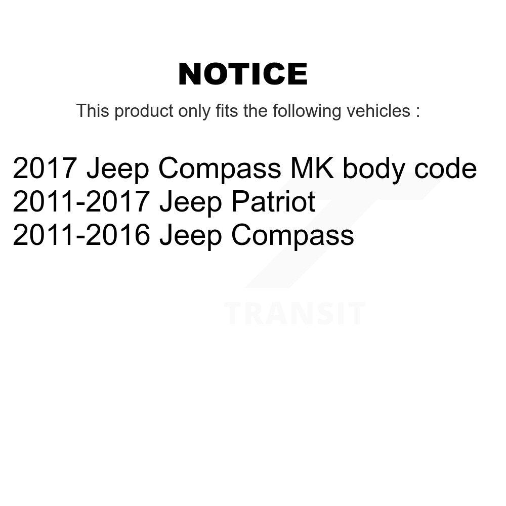 Rear Suspension Strut And Mount Kit For Jeep Patriot Compass KSH-100492