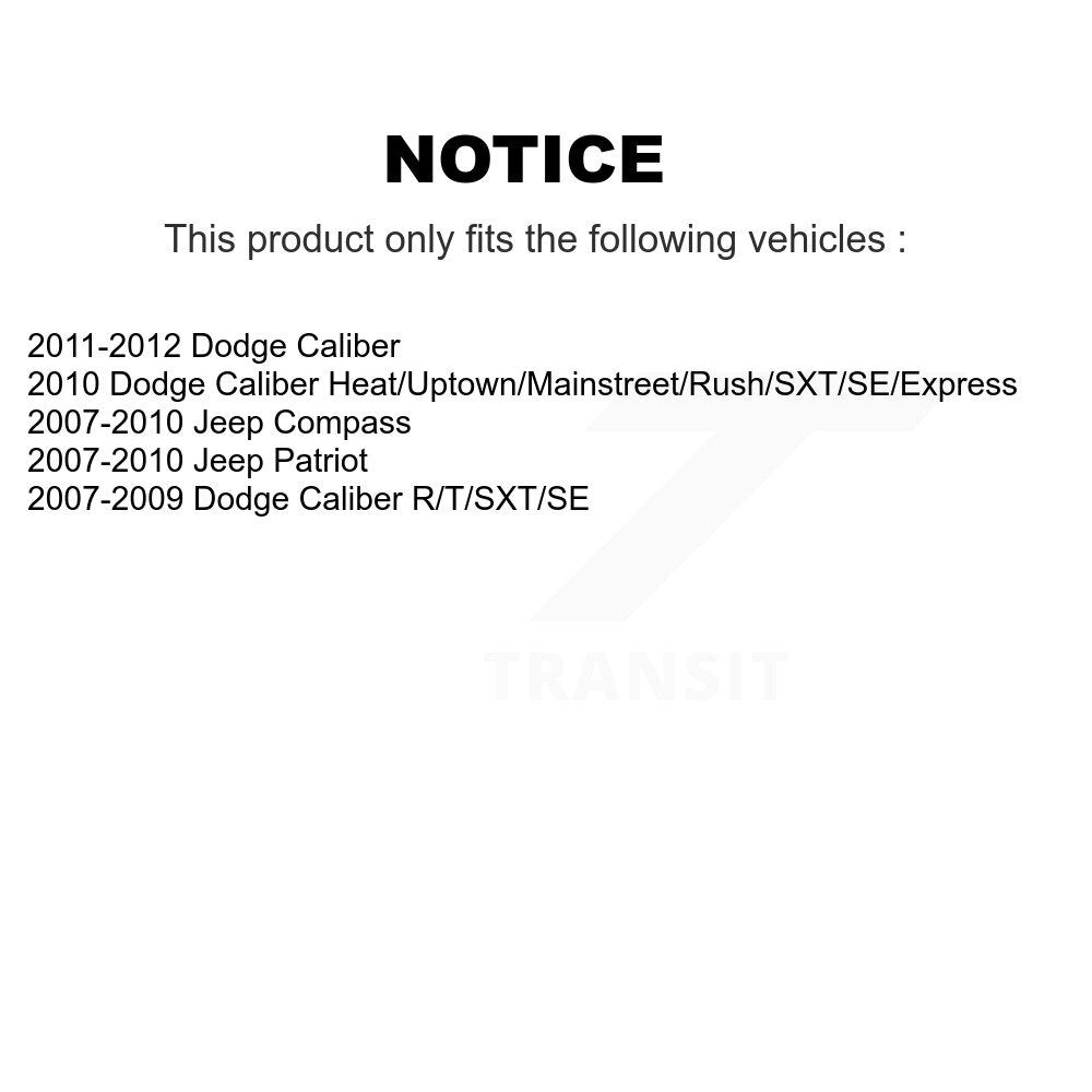 Rear Suspension Strut And Mount Kit For Jeep Dodge Caliber Patriot Compass KSH-100506