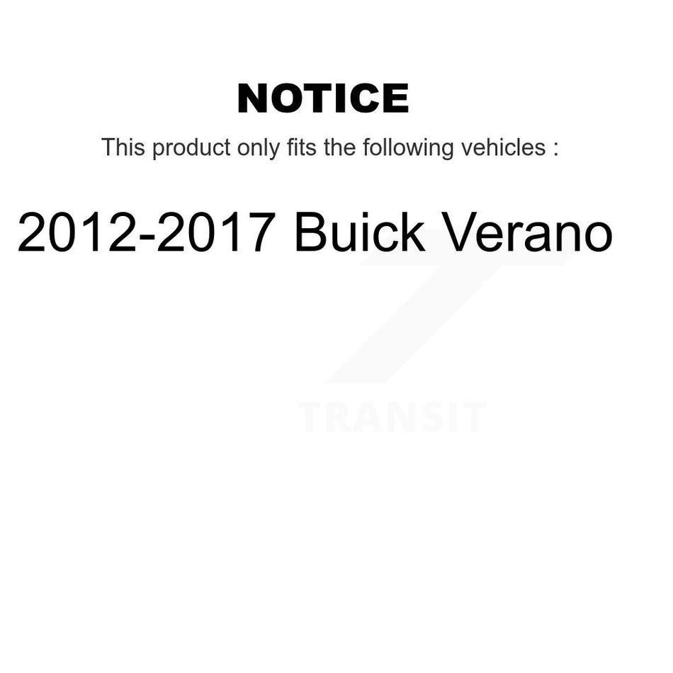 Rear Suspension Shock Absorber And Strut Mount Kit For 2012-2017 Buick Verano KSH-100568