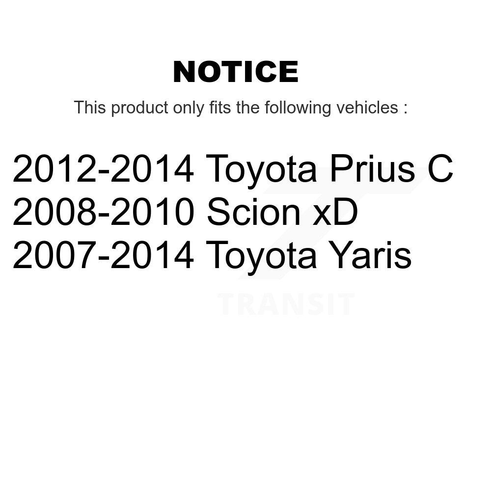 Rear Suspension Shock Absorber And Strut Mount Kit For Toyota Yaris Prius C Scion xD KSH-100571