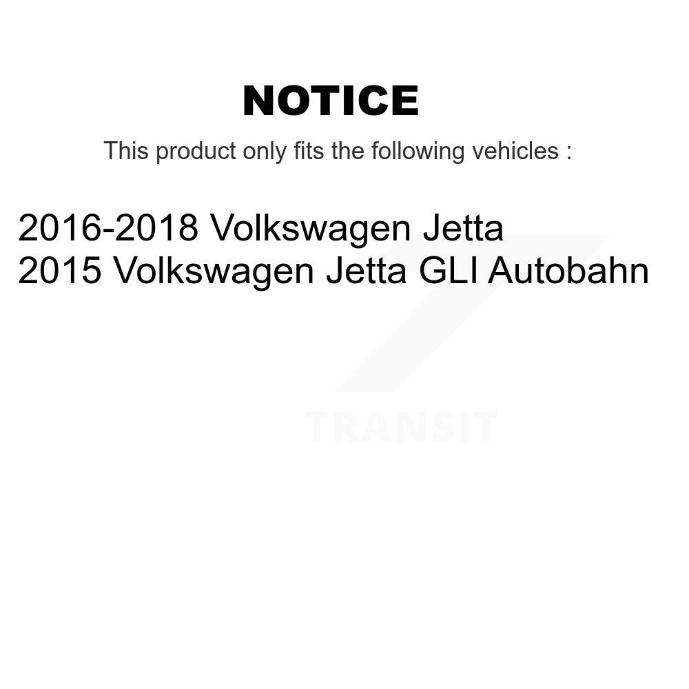 Front Suspension Strut & Rear Shock And Mount Kit For Volkswagen Jetta KSH-100597