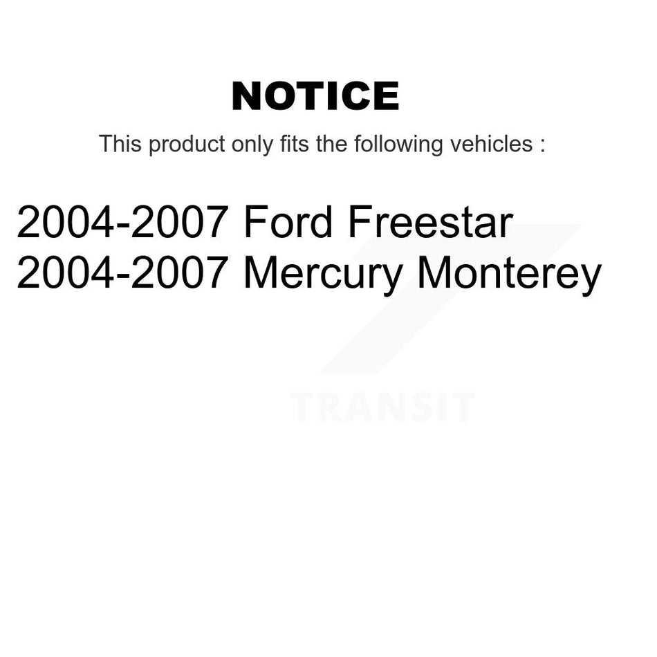 Front Rear Semi-Metallic Brake Pads Kit For 2004-2007 Ford Freestar Mercury Monterey KSM-100017