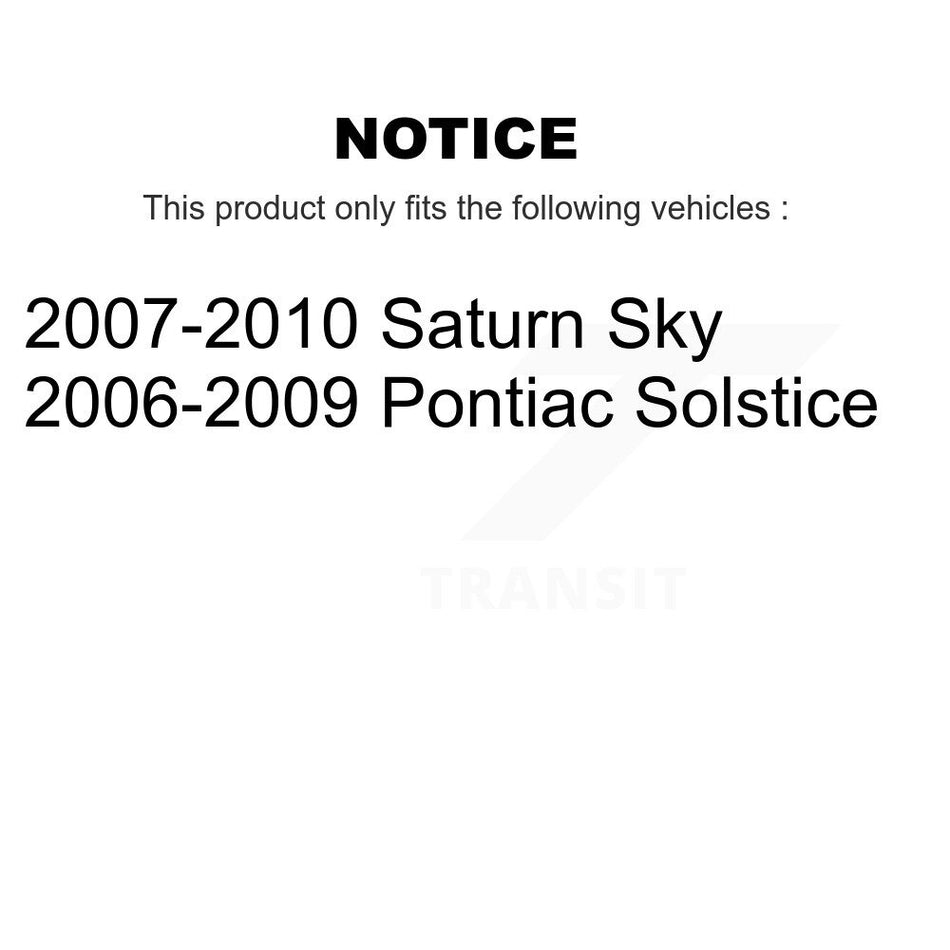 Front Rear Semi-Metallic Brake Pads Kit For Pontiac Solstice Saturn Sky KSM-100019
