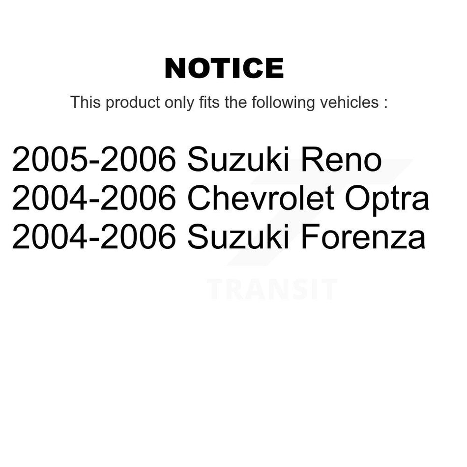 Front Rear Semi-Metallic Brake Pads Kit For Chevrolet Optra Suzuki Forenza Reno KSM-100021