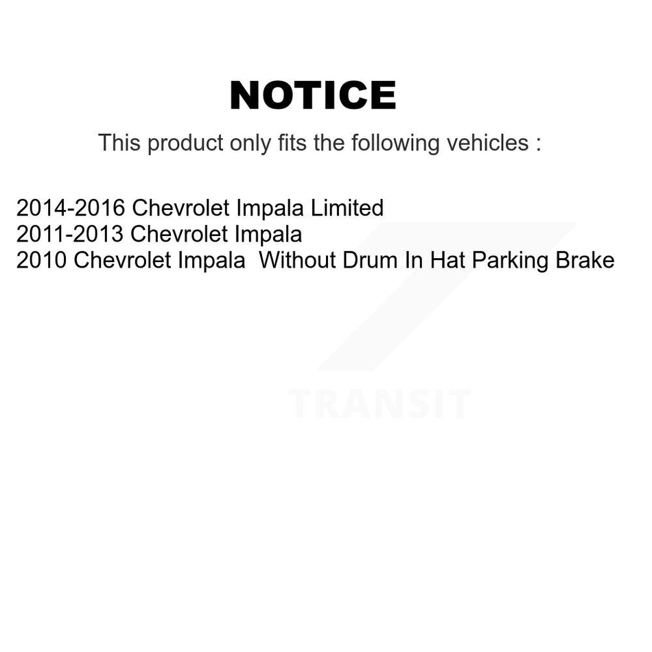 Front Rear Semi-Metallic Brake Pads Kit For Chevrolet Impala Limited KSM-100070