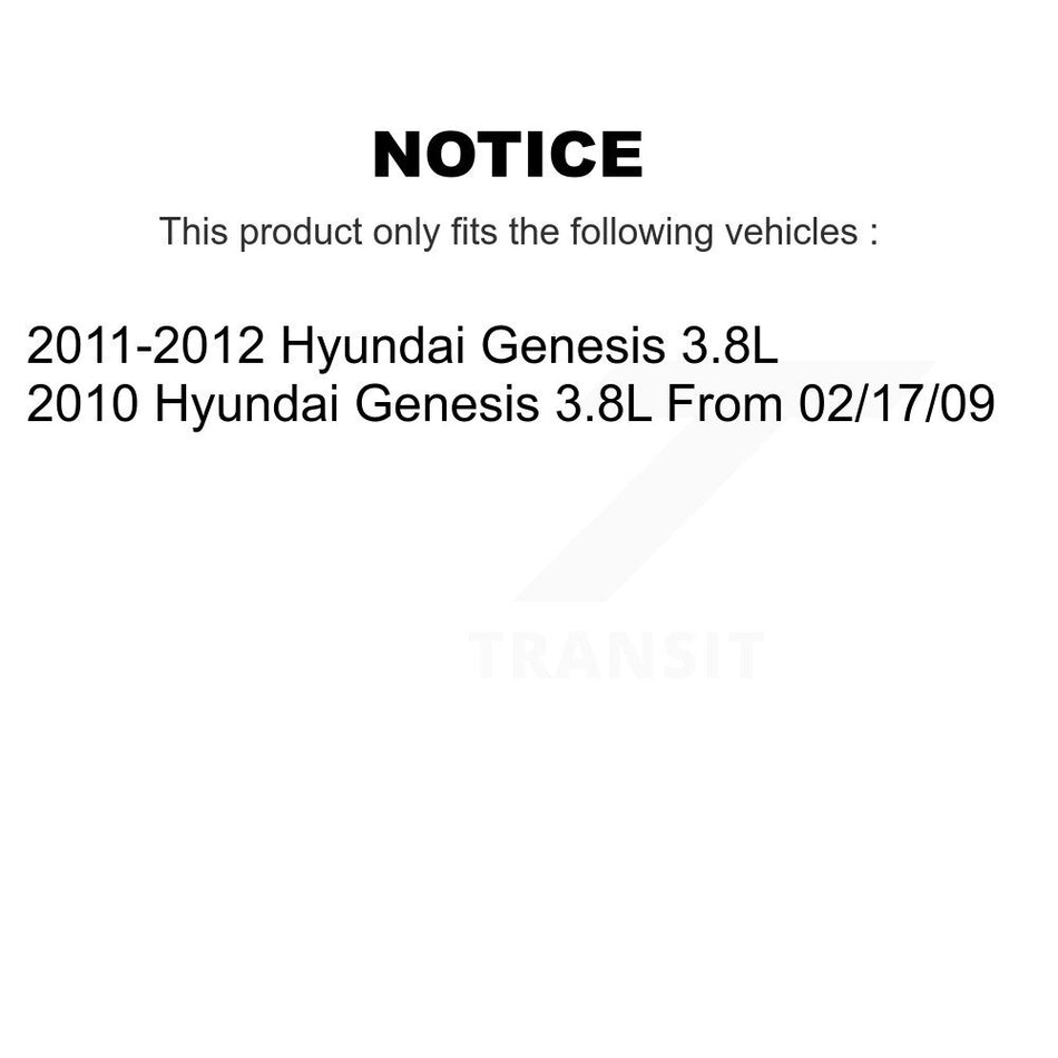 Front Rear Semi-Metallic Brake Pads Kit For Hyundai Genesis 3.8L KSM-100082