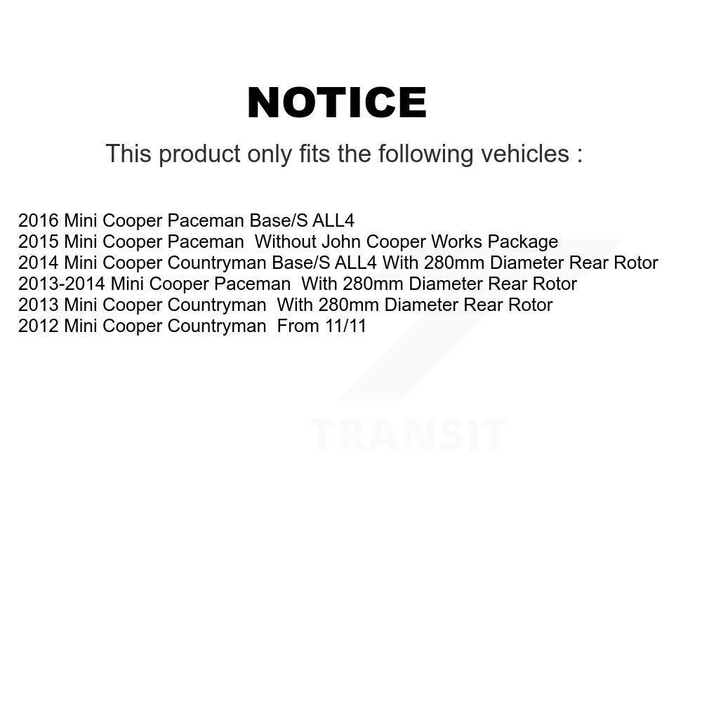 Front Rear Semi-Metallic Brake Pads Kit For Mini Cooper Countryman Paceman KSM-100086