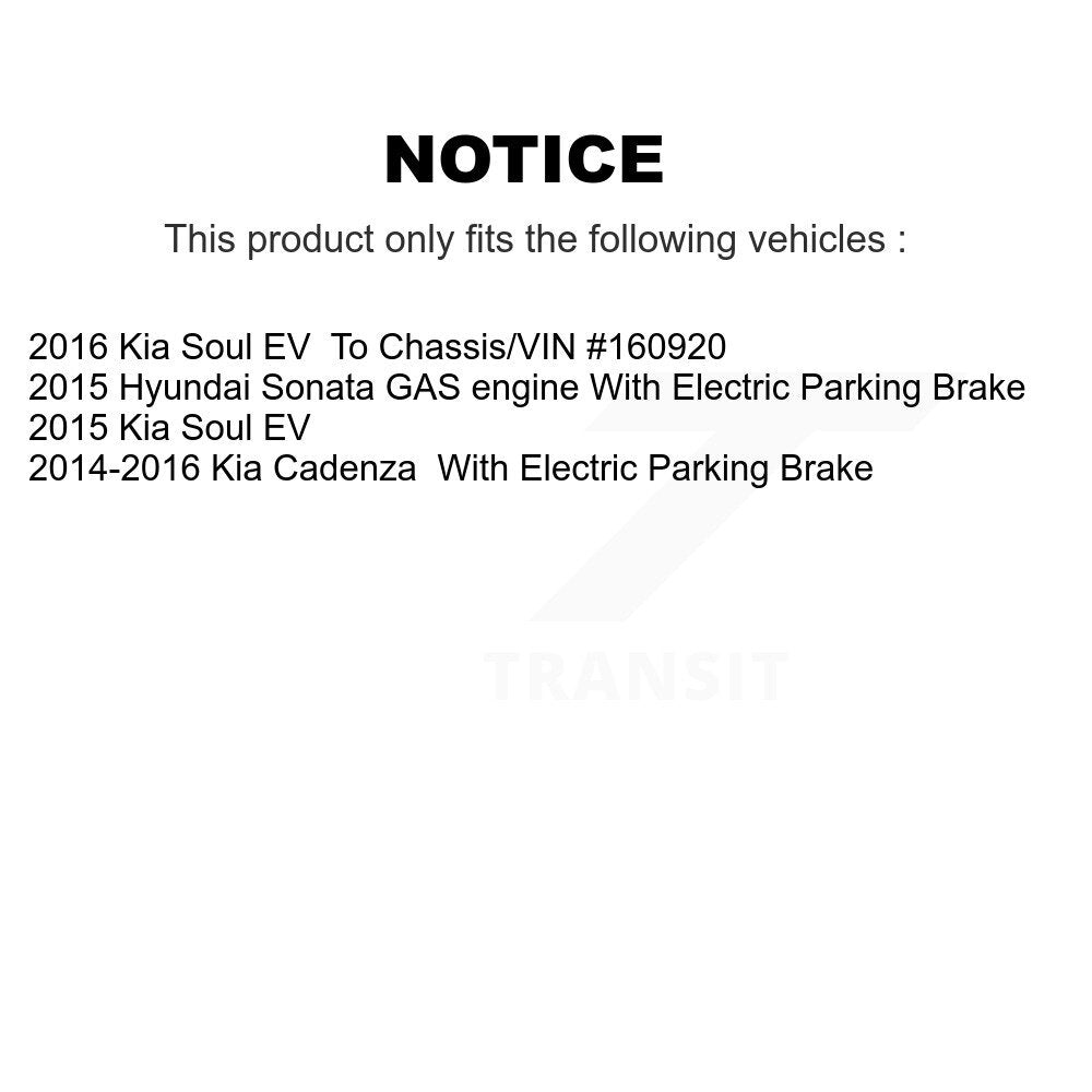 Front Rear Semi-Metallic Brake Pads Kit For Hyundai Sonata Kia Soul EV Cadenza KSM-100107