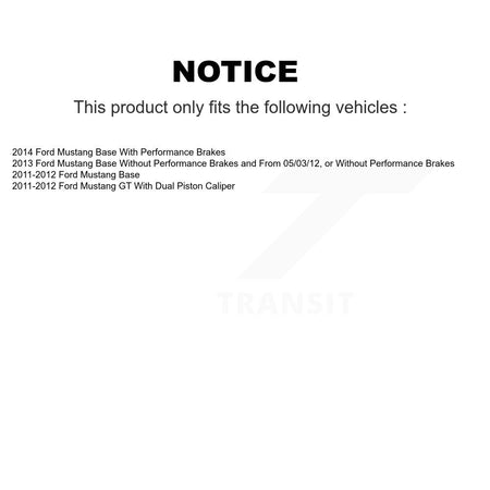 Front Rear Semi-Metallic Brake Pads Kit For Ford Mustang KSM-100175