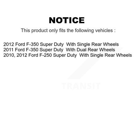 Front Rear Semi-Metallic Brake Pads Kit For Ford F-350 Super Duty F-250 KSM-100204