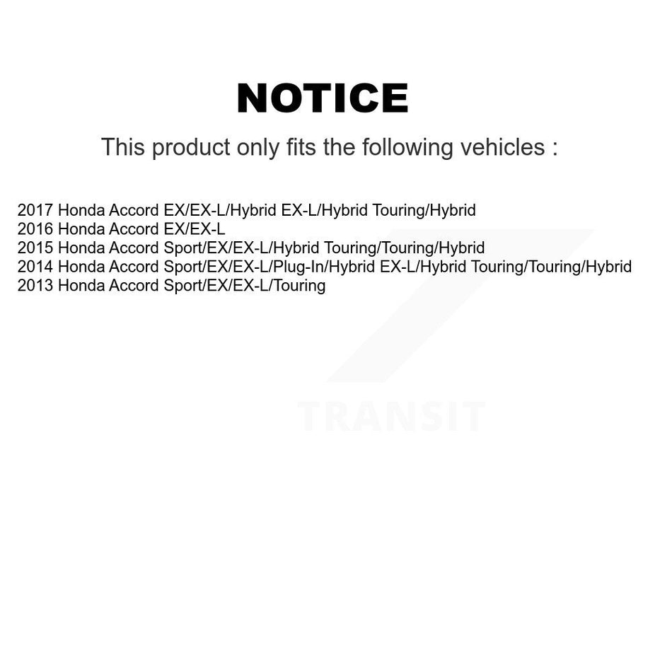 Front Rear Semi-Metallic Brake Pads Kit For Honda Accord KSM-100210