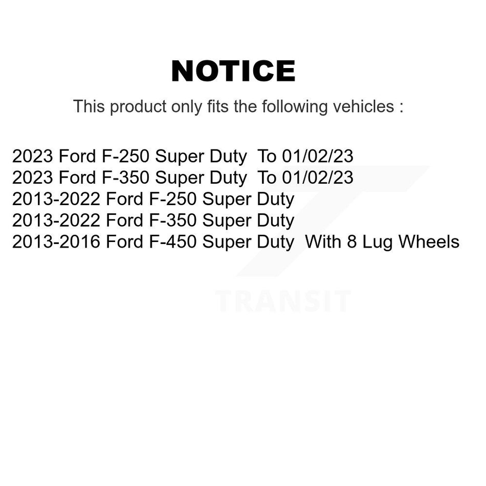 Front Rear Semi-Metallic Brake Pads Kit For Ford F-350 Super Duty F-250 F-450 KSM-100211