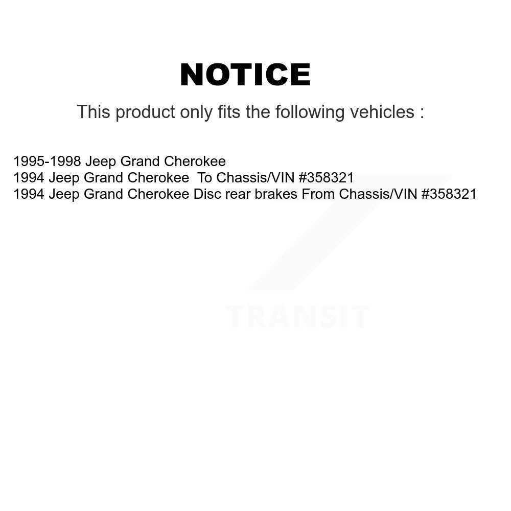 Front Rear Semi-Metallic Brake Pads Kit For Jeep Grand Cherokee KSM-100251