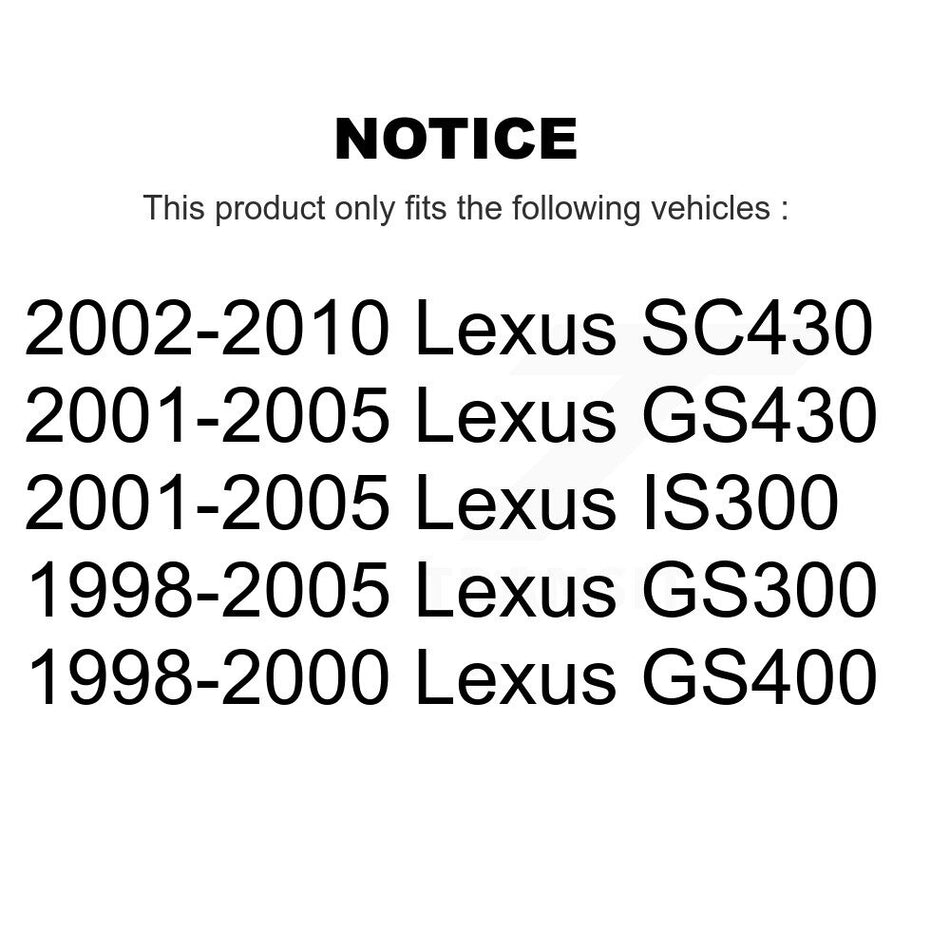 Front Rear Semi-Metallic Brake Pads Kit For Lexus SC430 IS300 GS300 GS400 GS430 KSM-100277