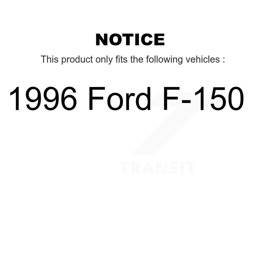 Front Rear Semi-Metallic Brake Pads Kit For 1996 Ford F-150 KSM-100279