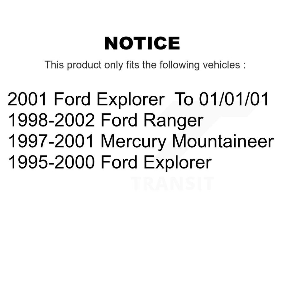 Front Rear Semi-Metallic Brake Pads Kit For Ford Ranger Explorer Mercury Mountaineer KSM-100286