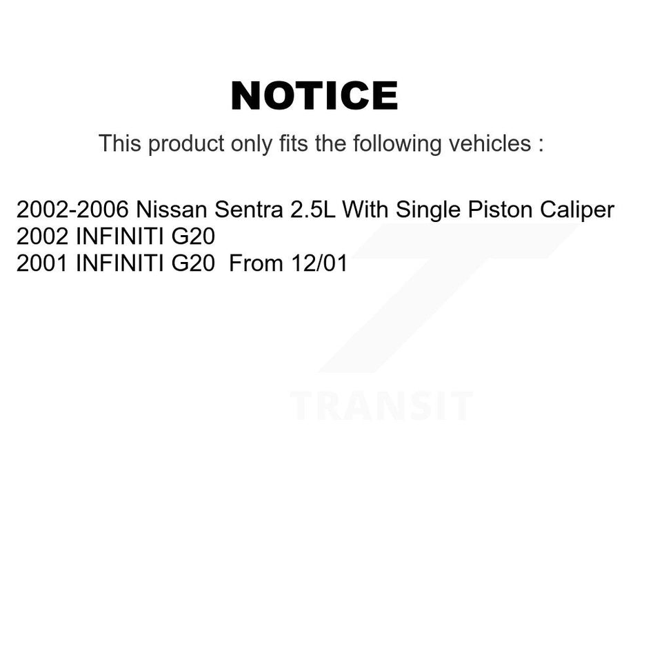 Front Rear Semi-Metallic Brake Pads Kit For Nissan Sentra INFINITI G20 KSM-100289