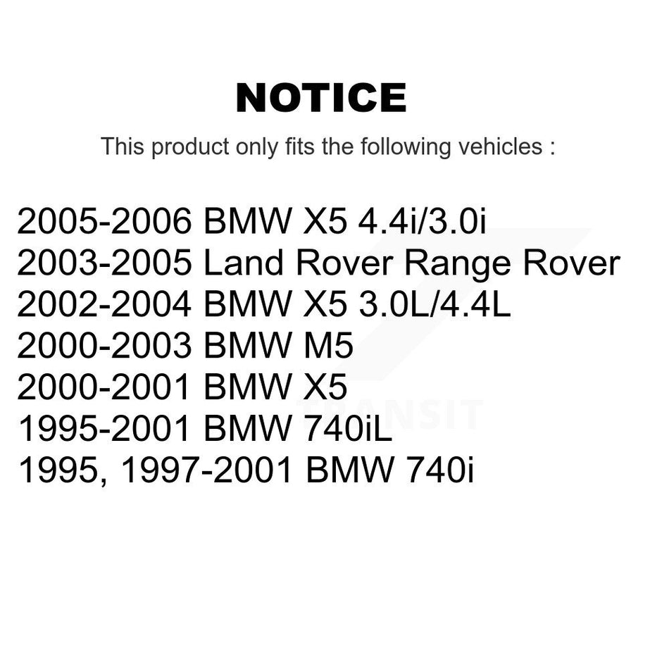 Front Rear Semi-Metallic Brake Pads Kit For BMW X5 M5 Land Rover Range 740i 740iL KSM-100296