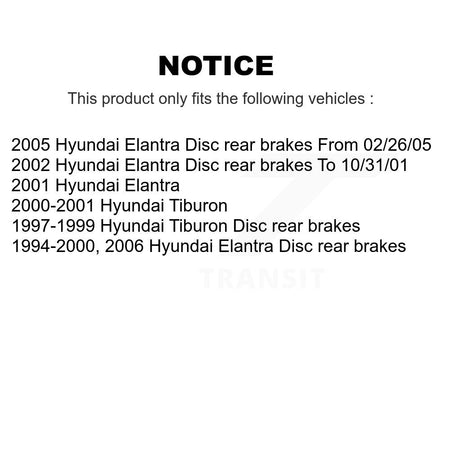 Front Rear Semi-Metallic Brake Pads Kit For Hyundai Elantra Tiburon KSM-100302