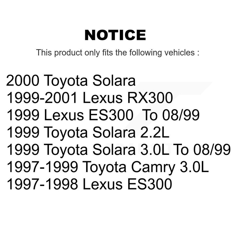 Front Rear Semi-Metallic Brake Pads Kit For Toyota Camry Lexus RX300 Solara ES300 KSM-100306