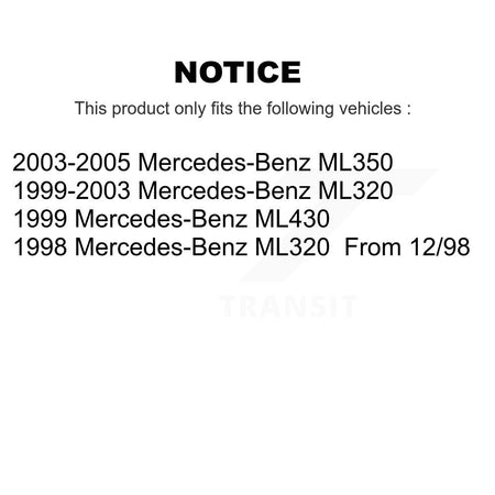 Front Rear Semi-Metallic Brake Pads Kit For Mercedes-Benz ML320 ML350 ML430 KSM-100319