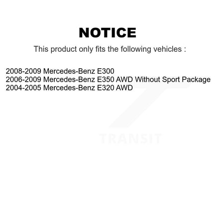 Front Rear Semi-Metallic Brake Pads Kit For Mercedes-Benz E350 E320 E300 KSM-100372