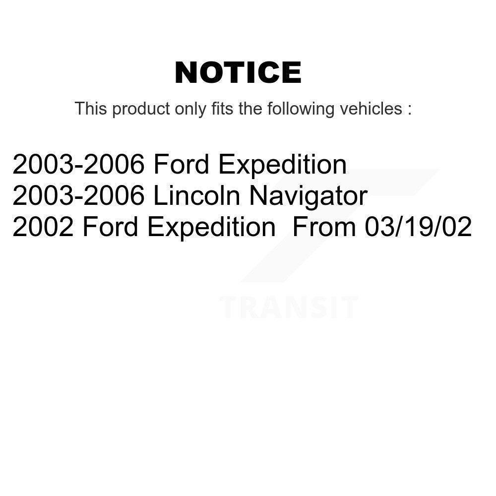 Front Rear Semi-Metallic Brake Pads Kit For Ford Expedition Lincoln Navigator KSM-100428