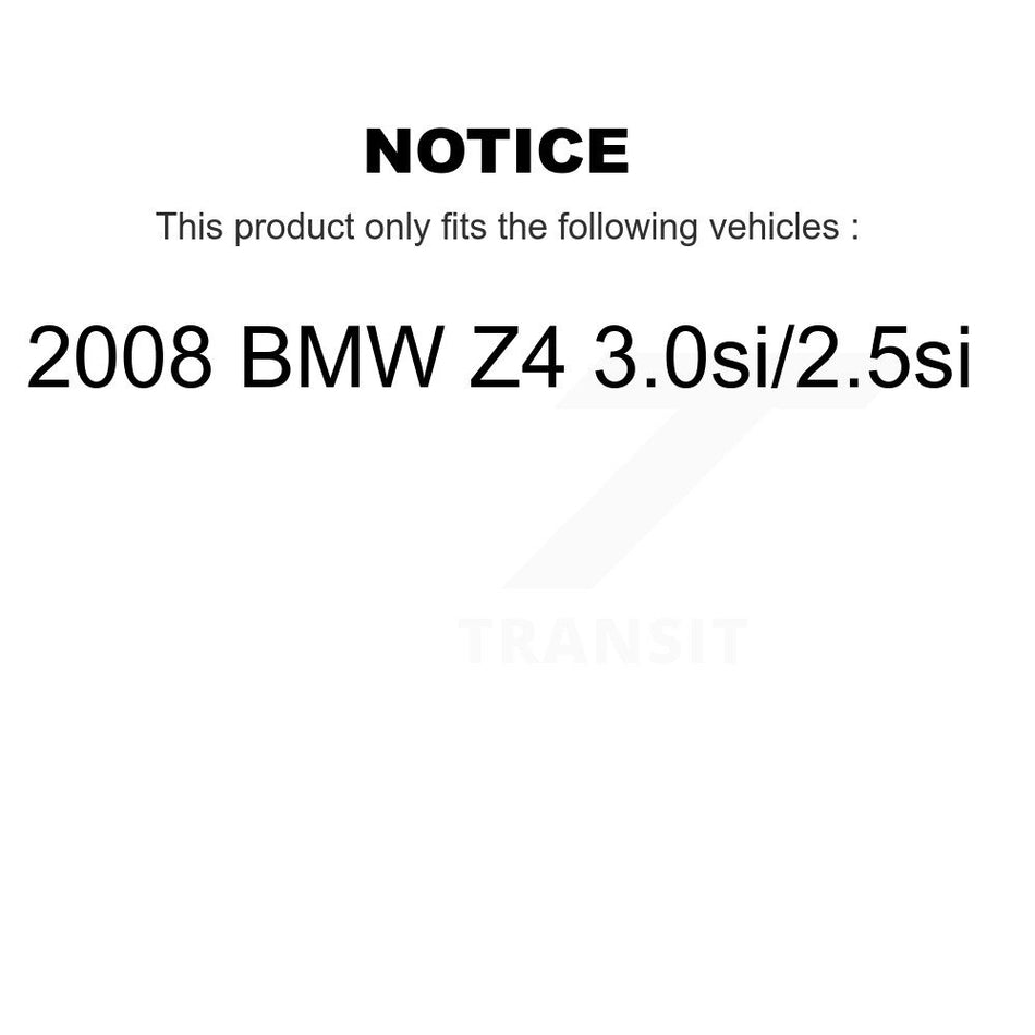 Front Rear Semi-Metallic Brake Pads Kit For 2008 BMW Z4 3.0si 2.5si KSM-100433