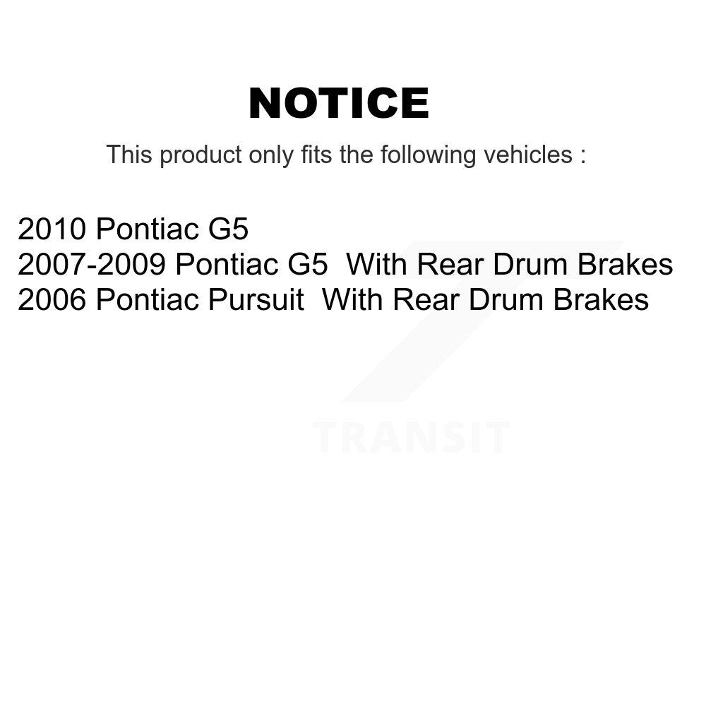 Front Rear Semi-Metallic Brake Pads Kit For Pontiac G5 Pursuit KSM-100438