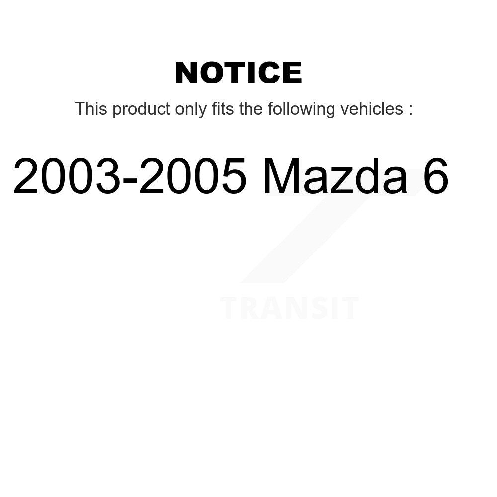 Front Rear Semi-Metallic Brake Pads Kit For 2003-2005 Mazda 6 KSM-100439