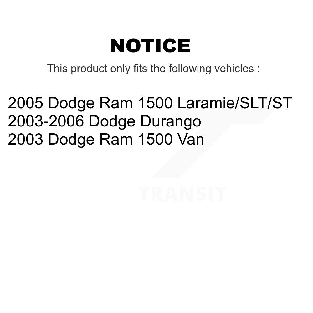 Front Rear Semi-Metallic Brake Pads Kit For Dodge Ram 1500 Durango Van KSM-100444