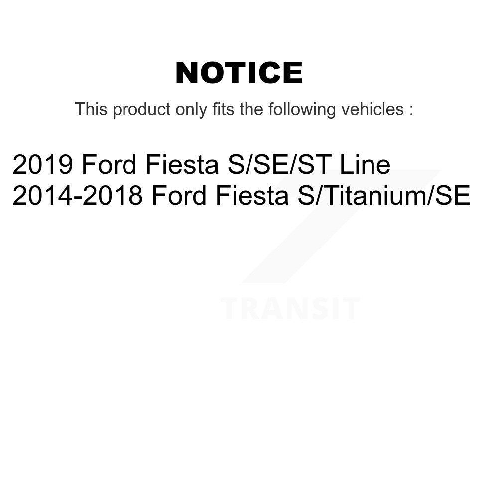 Front Rear Semi-Metallic Brake Pads Kit For Ford Fiesta KSM-100456
