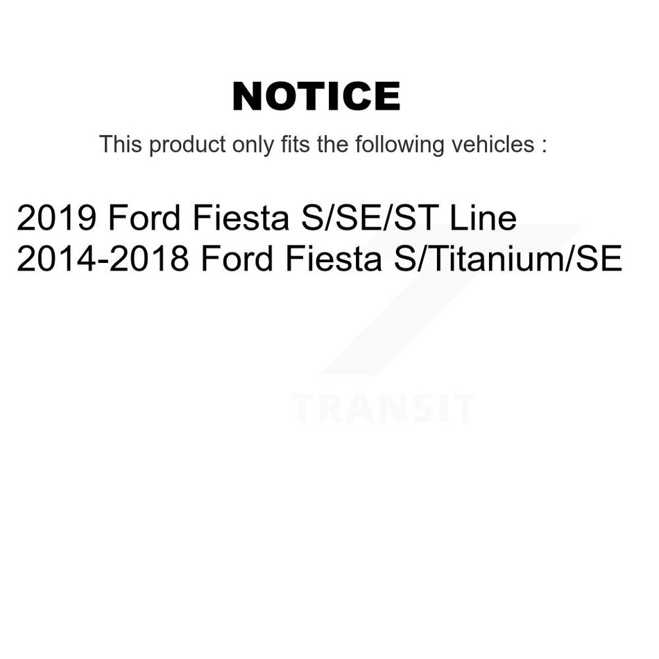 Front Rear Semi-Metallic Brake Pads Kit For Ford Fiesta KSM-100456