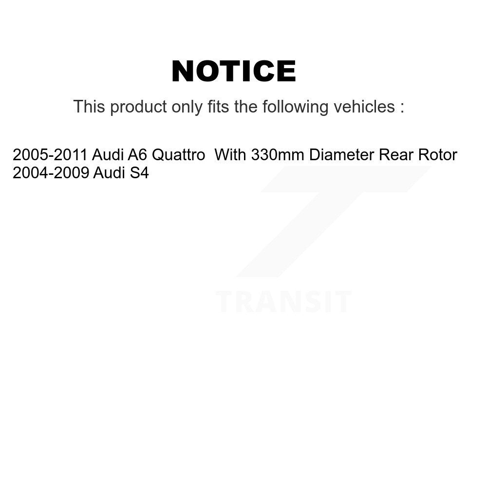 Front Rear Semi-Metallic Brake Pads Kit For Audi A6 Quattro S4 KSM-100489