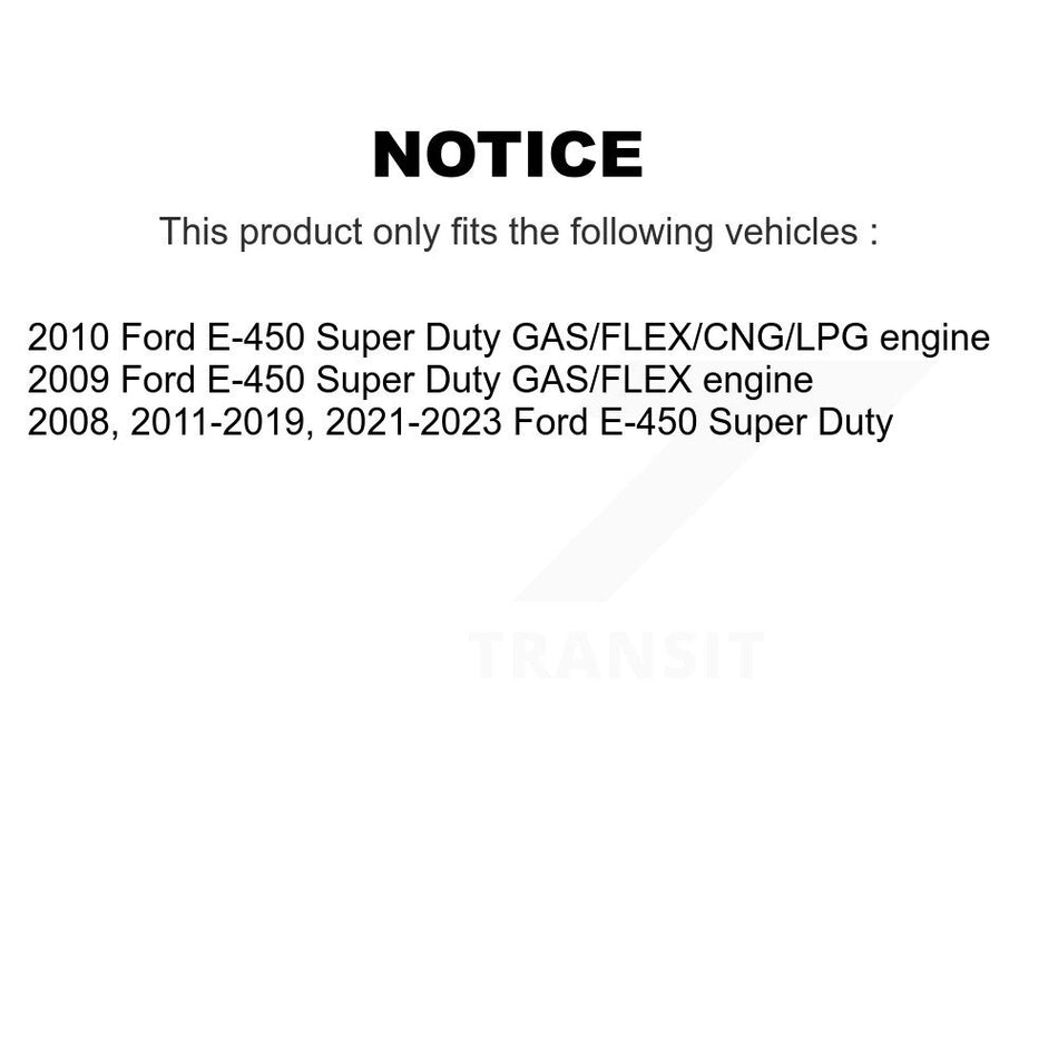 Front Rear Semi-Metallic Brake Pads Kit For Ford E-450 Super Duty KSM-100498