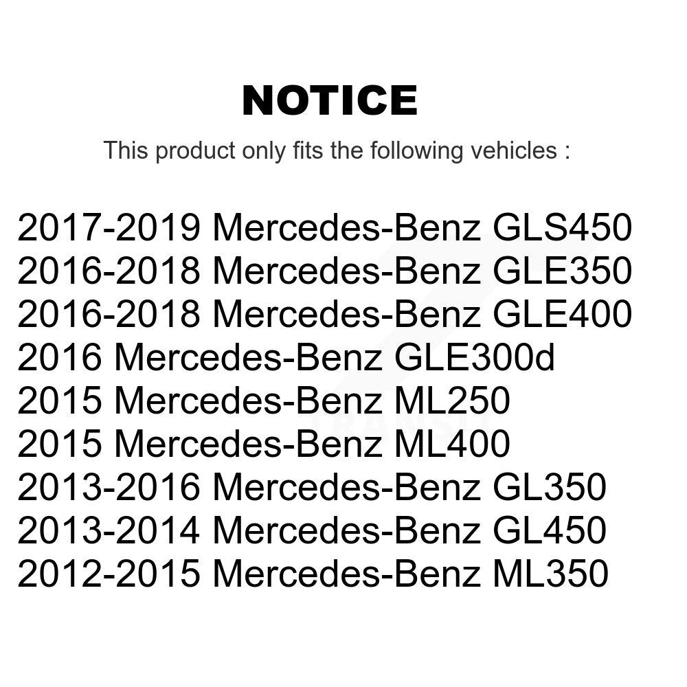 Front Rear Semi-Metallic Brake Pad Kit For Mercedes-Benz ML350 GLE400 GLE350 GL350 GLS450 KSM-100506