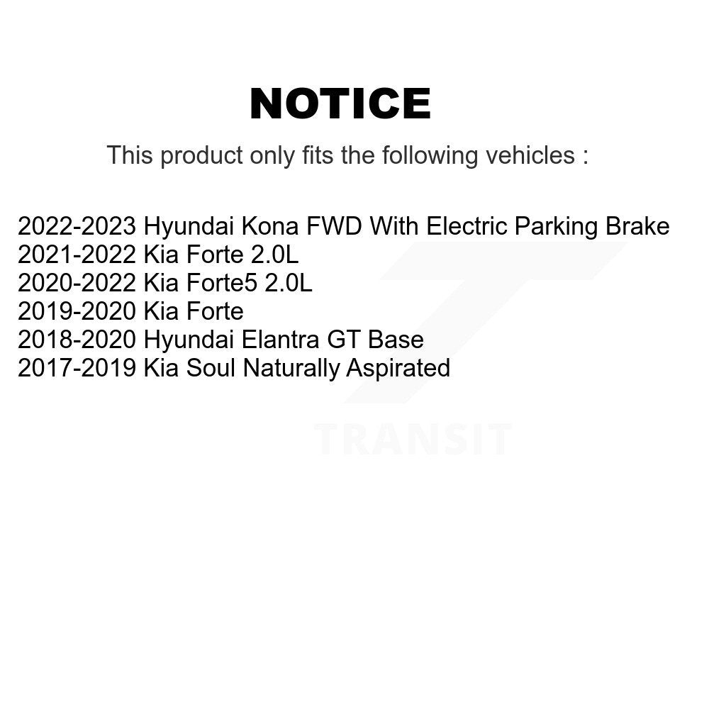 Front Rear Semi-Metallic Brake Pads Kit For Kia Forte Hyundai Kona Soul Elantra GT Forte5 KSM-100536