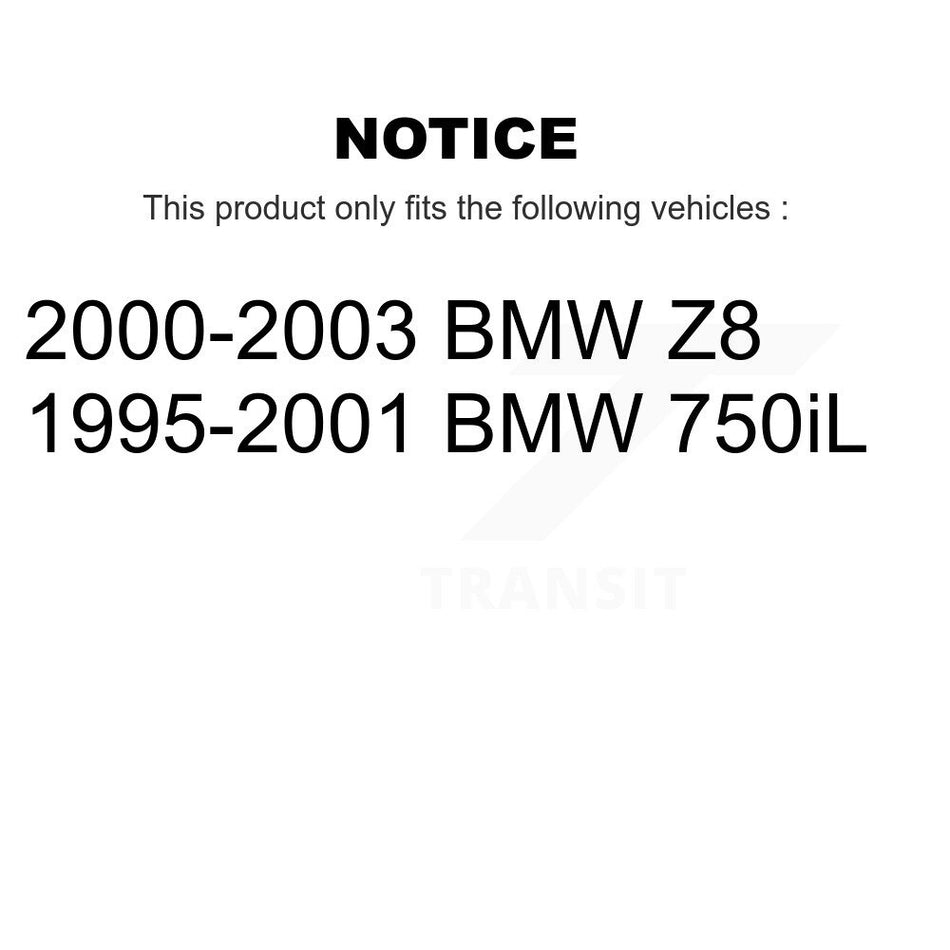 Front Rear Semi-Metallic Brake Pads Kit For BMW Z8 750iL KSM-100541
